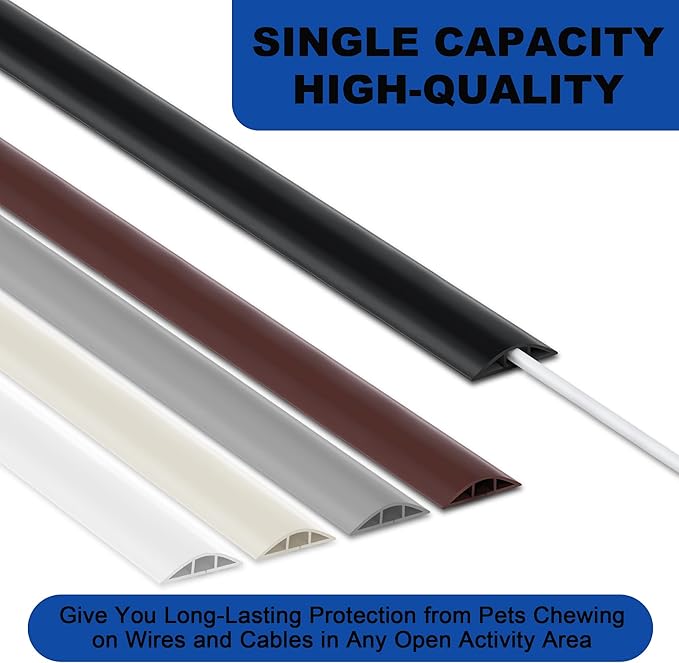 4ft Cord Hider Floor, Heavy Duty Cord Covers - Image 5