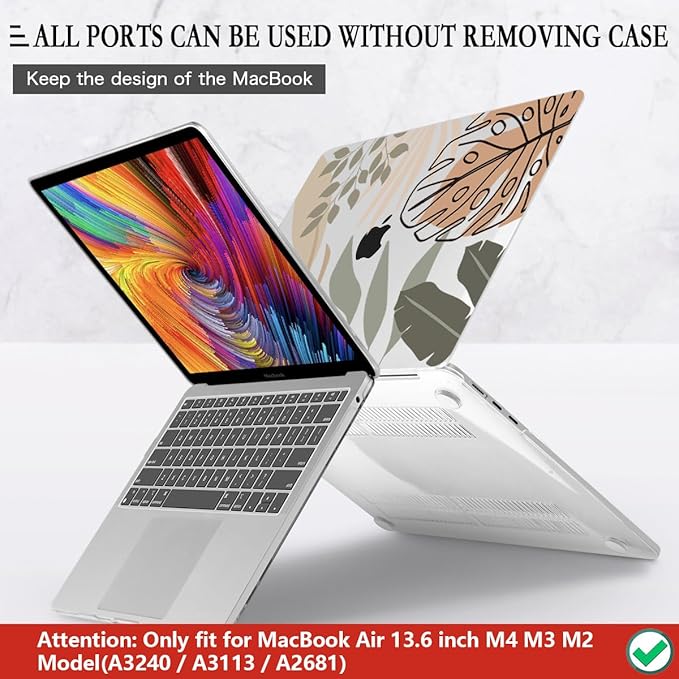 CISSOOK Compatible with MacBook Air 13.6 inch Case 2025 2024 2022 Release A3240 - Image 5
