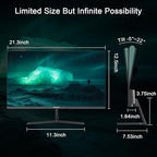 SANSUI 24 inch Monitor, IPS Display FHD Computer Monitor, 100Hz Monitor VESA - Image 7