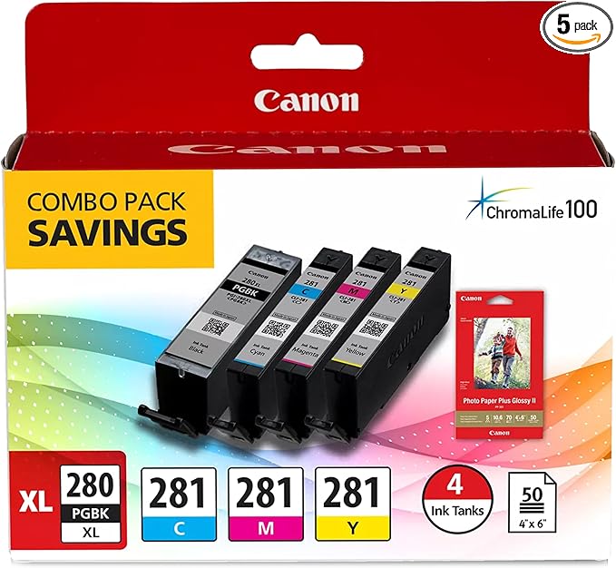 Canon PGI-280XL /CLI-281 Genuine Combo Pack by Canon