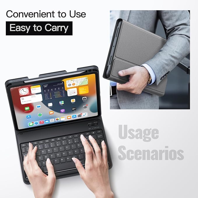 JETech Keyboard Case for iPad Air 11-Inch M3/M2, iPad Air 5th/4th - Image 6