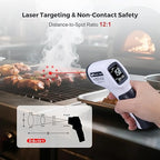 Temperature Gun for Meat, Automotive Infrared Thermometer Gun - Image 4