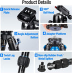 SIRUI AM203 Mini Travel Tripod - Image 9