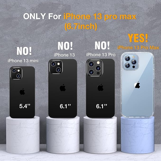 Miracase Glass Case for iPhone 13 Pro Max 6.7 inch, Upgrade Full-Body Clear - Image 7