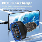 6 in 1 Multi Port USB C Car Charger Adapter PD 30W 6 Ports Super Fast Charging - Image 6