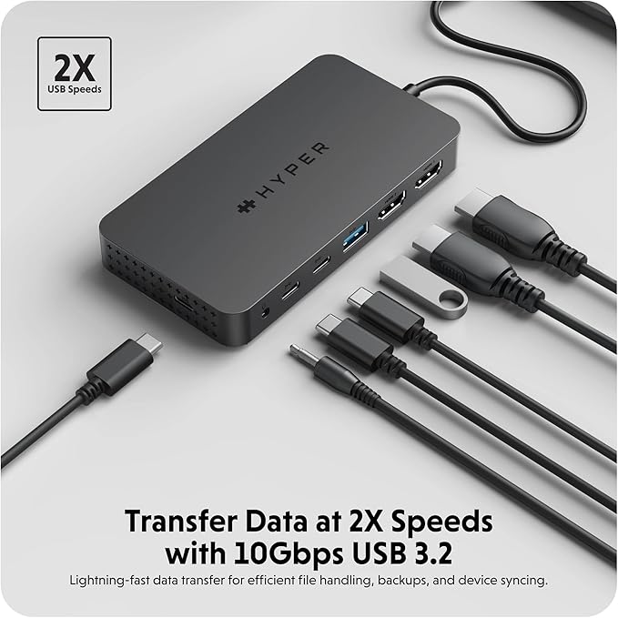 HyperDrive Next Dual 4K HDMI 7 Port USB C Docking Station - Image 4