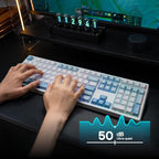 EPOMAKER TH108 Full Size Mechanical Keyboard, Wireless Gaming Keyboard - Image 3