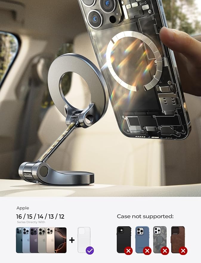 LISEN for Magsafe Car Mount, Ultra Magnetic Phone Holder for Car Dashboard - Image 8