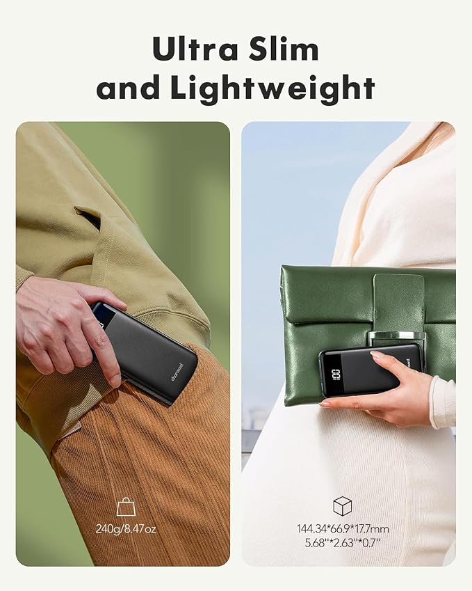 2 Packs Portable Chargers with Built in Cables - Image 3