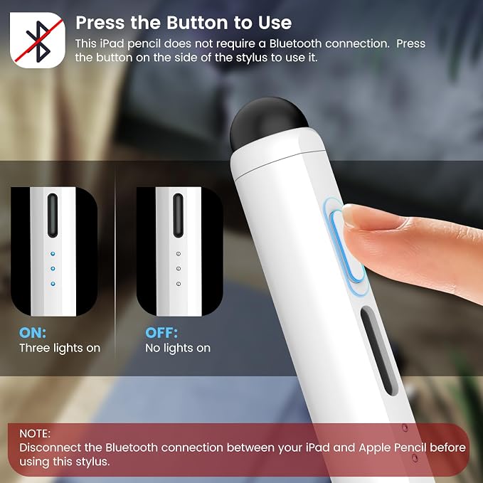 Pencil for Apple iPad 11th/10th/9th, 2X Fast Charge Stylus Pen for iPad - Image 7