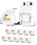 AMPCOM CAT6A UTP RJ45 Keystone Jack 50u Gold Plating Reusable Ethernet Wall Jack by AMPCOM