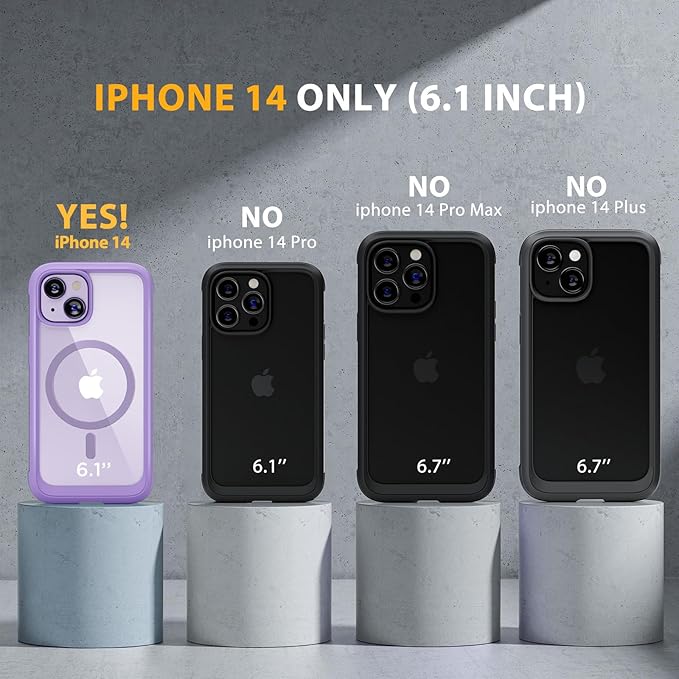 Miracase Magnetic for iPhone 14 Case 6.1", Full-Body Protective Bumper 14 Phone - Image 7