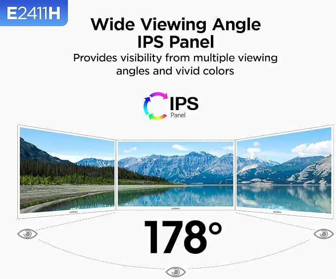 KOORUI 24 inch Monitor 120Hz, Full HD 1920 * 1080p IPS Ultra-Thin Computer - Image 5