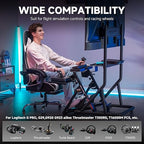 GTPLAYER Flight Racing Simulation Stand Foldable Gaming Stand Compatible - Image 6