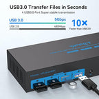 HDMI2.0+ Displayport1.4 KVM Switch 2 Monitors 3 Computers USB 3.0 KVM 8K & 4K - Image 4