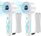 2PCS Portable High-Speed Mini Handheld Fan, USB Rechargeable Neck Personal Mini by AaoLin