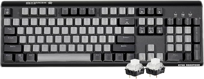 Hexgears GK735 Wired Full Size Mechanical Keyboard, Aluminum Housing Built by HEXGEARS
