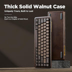 YUNZII WOOD68 Wireless Mechanical Keyboard, 65% Layout Wood Gaming Keyboard - Image 8