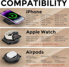 3 in 1 Charging Station for Apple Multiple Devices, Foldable Travel Wireless - Image 6
