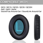 Ear Pads for Bose Quiet Comfort 35 Soft Protein Leather Replacement Earpads Ear - Image 2