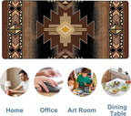 Large Mouse Pad Aztec Pattern Gaming Desk Pad Computer Keyboard Non-Slip - Image 5