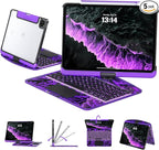 Transparent Case with Keyboard for 2024 iPad Pro 11-inch, with 7-Color Backlit by Tiaota