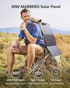 MARBERO 30W Solar Charger >23% High Efficiency Foldable Portable Solar Panel - Image 3