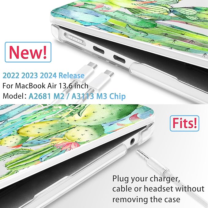 Mektron for 2025 M4 MacBook Air 13.6 Inch A3240 Case Fits 2023 A2681 M2 2024 - Image 2