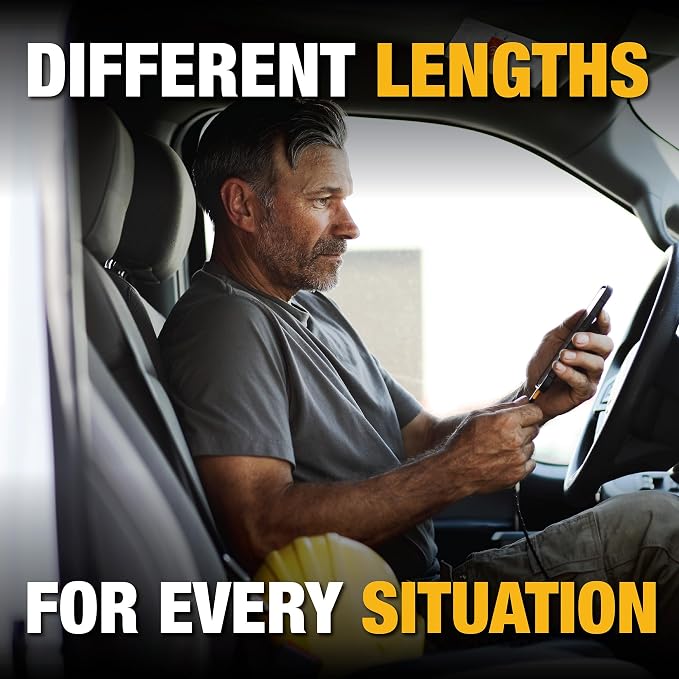 DEWALT Heavy Duty USB C Cable, Premium Braided Nylon USB A to Type C Charger - Image 8