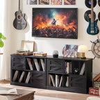 Large Record Player Stand with Vinyl Storage Up to 450 Albums, 39 Inch - Image 3