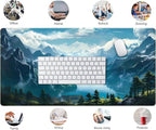 Aesthetic Mountain Vista Desk Mat, Computer Keyboard and Mouse Mat, Desk Pad - Image 6