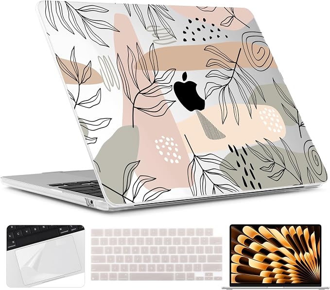 TWOLSKOO Compatible with M4 MacBook Air 15 inch Case 2025-2023 Released Model by TWOLSKOO