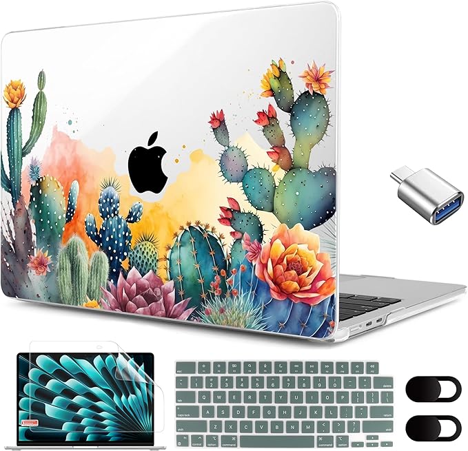 MEEgoodo for M4/M3/M2 MacBook Air 15.3 inch Case 2025 2024 2023, Case Fit Model by MEEgoodo