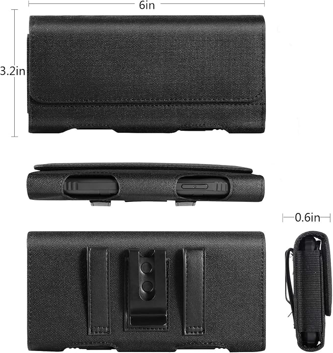 BECPLT for iPhone 17 Pro 17/16/15/14/13/12/11 Pro Cell Phone Pouch Nylon - Image 6