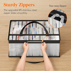 Lifewit CD Storage Bags, Stackable Media Case Bins Portable - Image 6