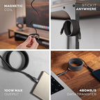 Statik MagStack Pro USB C to USB C Cable, Clutter-Free Magnetic Type C Charger - Image 5