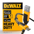 DEWALT Heavy Duty USB to Micro-USB Cable, Jobsite Micro USB Connector Cable by DEWALT