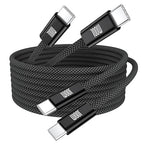 USB-C to USB-C Cable, 100W USB C to C Fast Charging Cable, Braided Type C by Avatcen