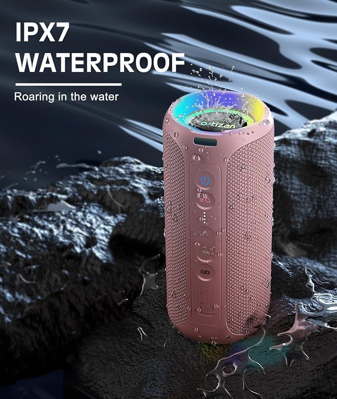 Ortizan Bluetooth Speakers, Portable Wireless Stereo Speaker - Image 5