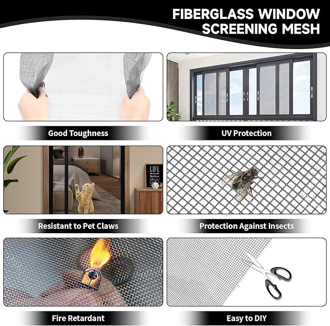 Window Screen Door Repair/Replacement Kit, - Image 6