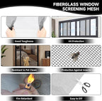 Window Screen Door Repair/Replacement Kit, - Image 6