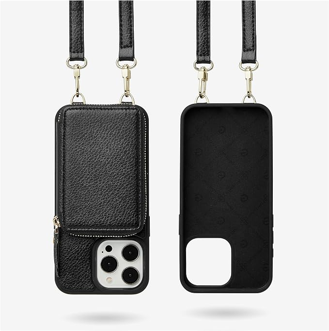 ZVE for iPhone 15 Pro Max Wallet Case Crossbody, Card Holder Phone Purse for - Image 9