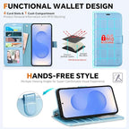 TUCCH Case Wallet for Galaxy S25 Edge, Removable Wrist Strap PU Leather - Image 5