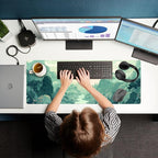 Cute Pastel Mint Green Forest Sage Desk Mat Anime Large Gaming Mouse Pad XL - Image 7