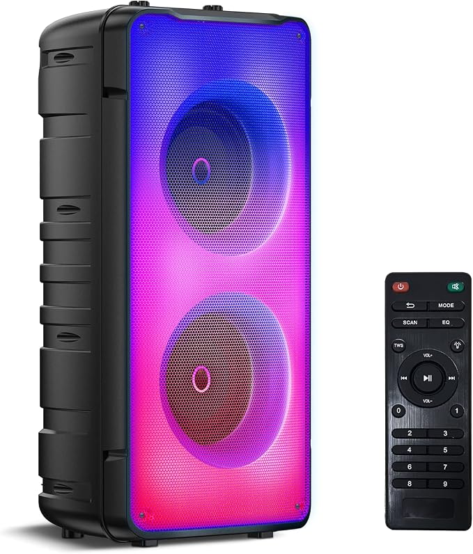 Bluetooth Speakers, 60W Portable Loud Wireless Stereo Speaker - Image 9