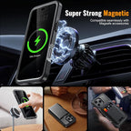 360° Protection Magnetic for iPhone 16 Pro Case Built-in 9H Privacy Screen - Image 2