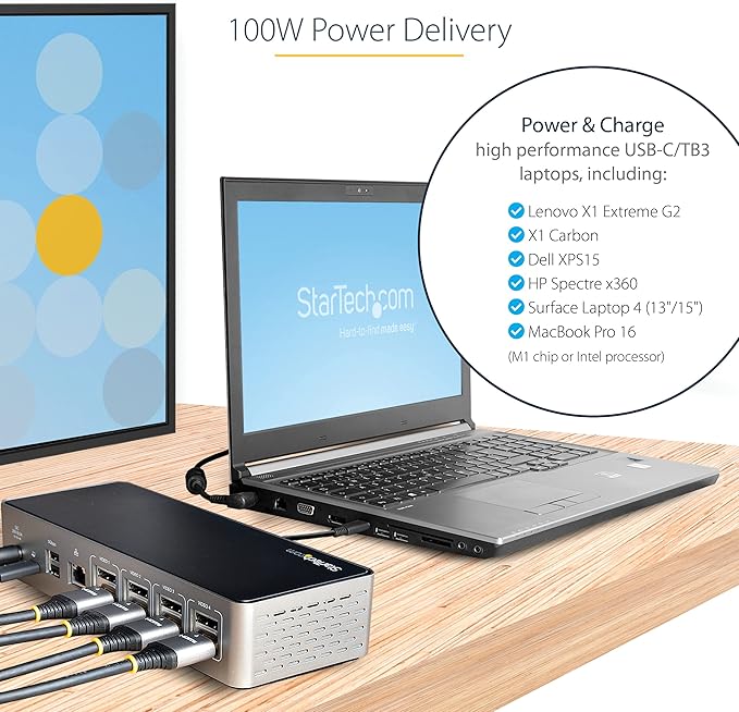 StarTech.com USB-C Quad Monitor Docking Station - Image 6