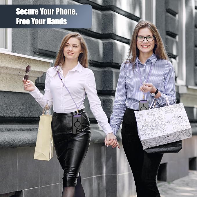Phone Lanyard 2 Pack, 2x Adjustable Crossbody Phone Strap, 2x Tether Tab - Image 7