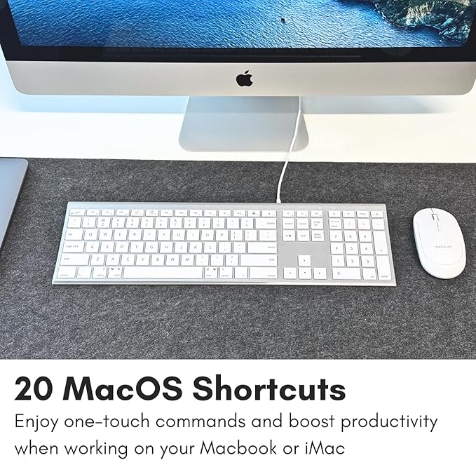 Macally Wired Keyboard for Mac - Image 6