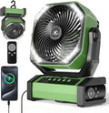 KITWLEMEN Camping Fan with Light - 20000mAh Rechargeable Battery Fan by KITWLEMEN